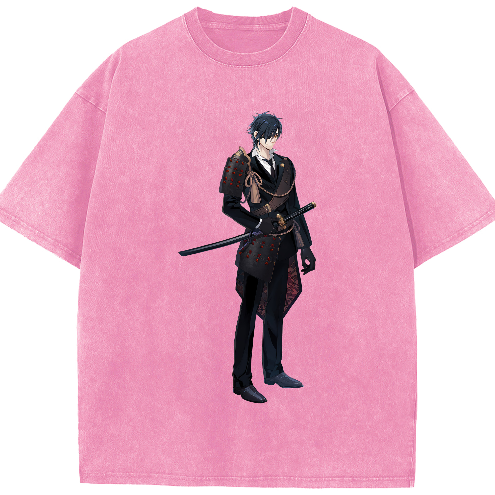 （画像用） 刀剣乱舞 Touken Ranbu 綿100% ヴィンテージ風 半袖Tシャツ（フロントプリント）